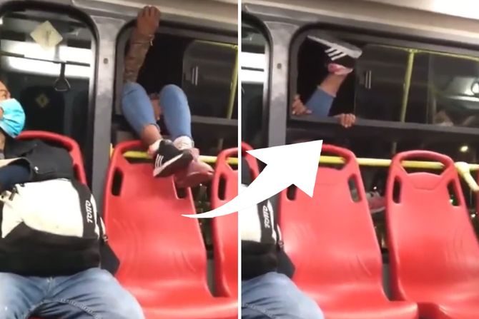 Autobus prozor putnica Autobus prozor putnica