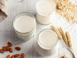 ovseno mleko, bademovo mleko, mleko, kravlje mleko, čaša mleka
