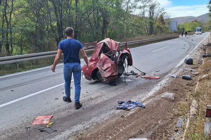 Sićevačka Klisura. Vozač automobila Zastava izgubio je život na licu mesta