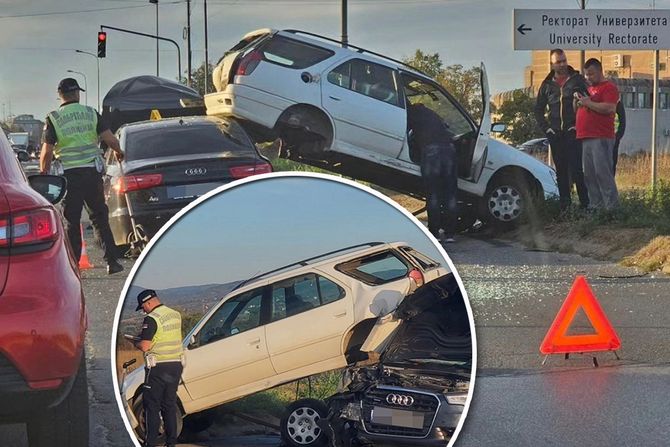 Saobraćajna nesreća lančani sudar Udes kod Elektrosumadije Kragujevac