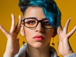 šminka, lepota, naočare, žena