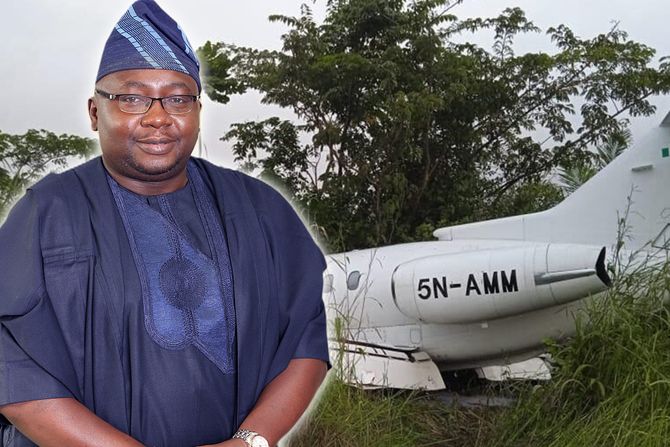 Nigerija ministar avion udes pad Adebayo Adelabu