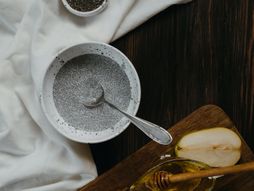 čia semenke, čia, doručak, šolja