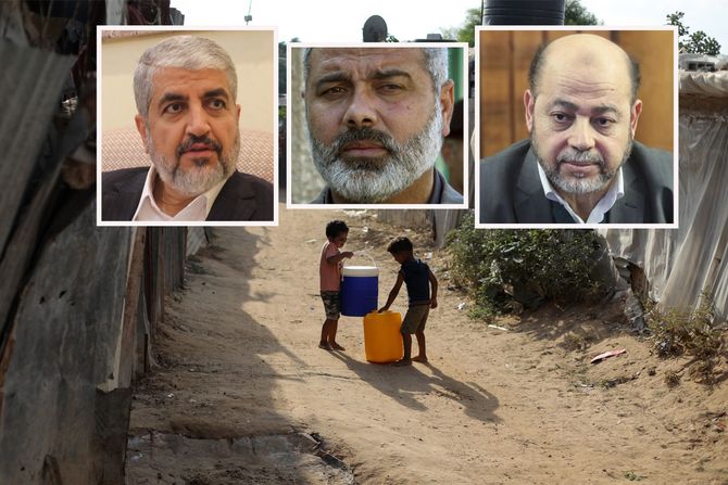 Khaled Mashal Ismael Hanijeh i Mousa Mohammed Abu Marzook palestina siromaštvo Khaled Mashal Ismael Hanijeh i Mousa Mohammed Abu Marzook palestina siromaštvo