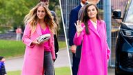 Kraljica Leticija i glumica Sara-Džesika Parker u pink kaputu su pravo osveženje ove jeseni