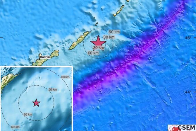 Kurilska ostrva zemljotres Rusija