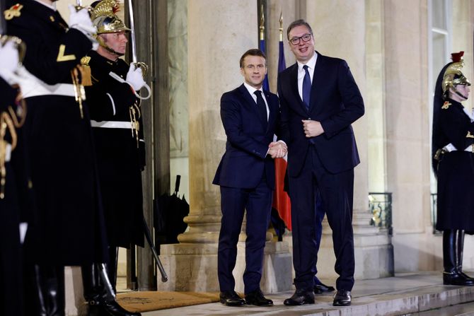 Pariz  Emmanuel Macron  i Aleksandar Vučić