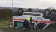 Kola Hitne pomoći prevrnula se na putu Lajkovac-Valjevo: Jeziv snimak sa lica mesta