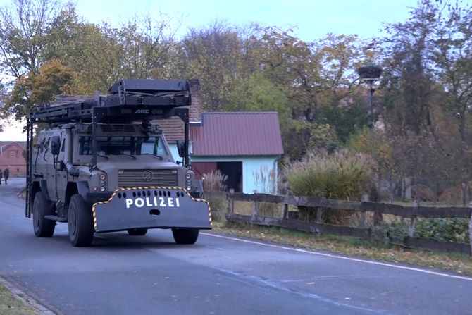 Nemačka policija  Vijeric Brandenburg, Vieritz naoružan muškarac kuća dete