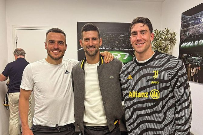 Novak Đoković, Filip Kostić, Dušan Vlahović Novak Đoković, Filip Kostić, Dušan Vlahović