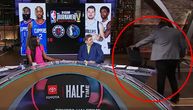 Nedavno prozivao Jokića jer je belac, sada oduševljen Dončićem skakao u TV studiju i udarao u stolicu kaišem