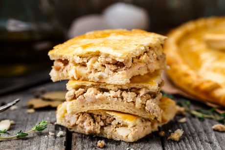 pita, pita sa mesom, meso, doručak pita, pita sa mesom, meso, doručak