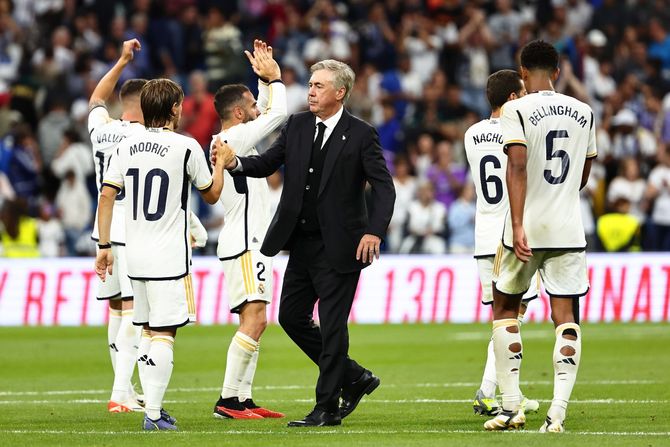 Karlo Anćeloti, FK Real Madrid, Luka Modrić Karlo Anćeloti, FK Real Madrid, Luka Modrić
