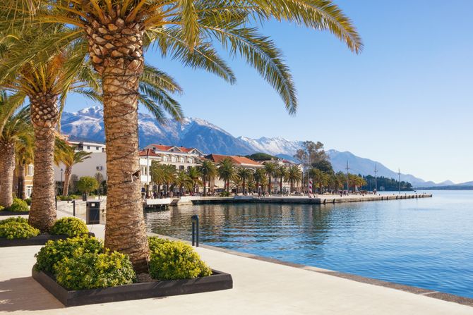 tivat, more, boka kotorska, crna gora