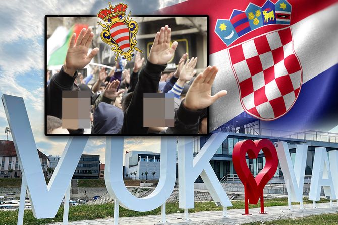 Vukovar Dubrovački srednjoškolci nacistički naci pozdrav Vukovar Dubrovački srednjoškolci nacistički naci pozdrav