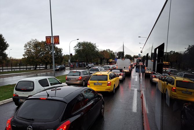 Gužva u saobraćaju, Ada Ciganlija