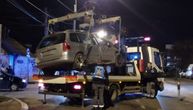 Policija izvukla "pežo" i telo nastradalog: Prednji deo automobila potpuno uništen