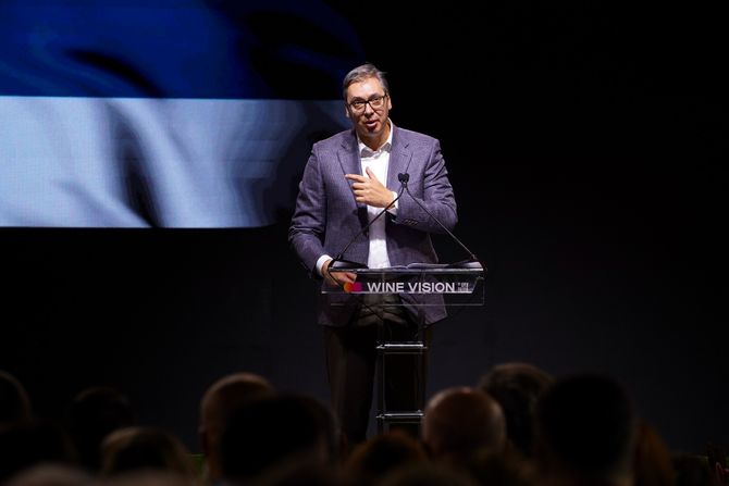 Aleksandar Vučić Otvaranje 2 međunarodnog sajma vina Vinska vizija Otvoreni Balkan sajam vina