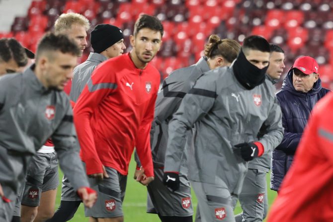 Srbija Bugarska Leskovac trening Srbija