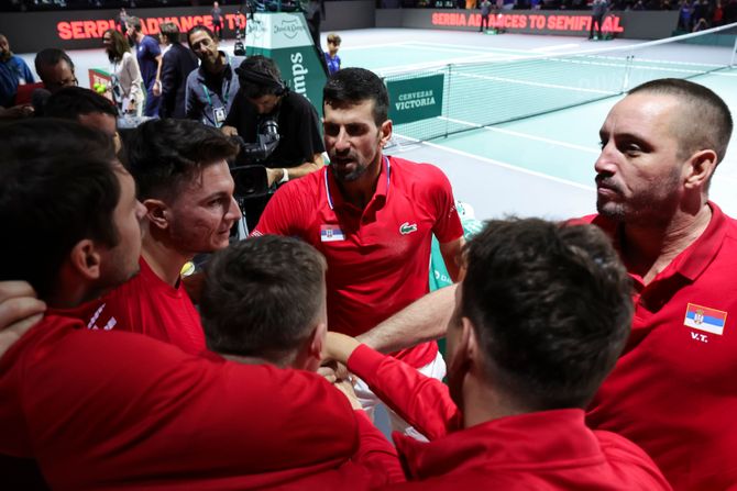 Novak Đoković, Viktor Troicki, Miomir Kecmanović, Dejvis kup Srbija