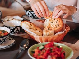 hleb, korpa hleba, restoran, somun