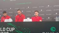 Novak, Viktor i Miša "potonuli" na konferenciji: Njihovi pogledi sve govore nakon poraza od Italijana