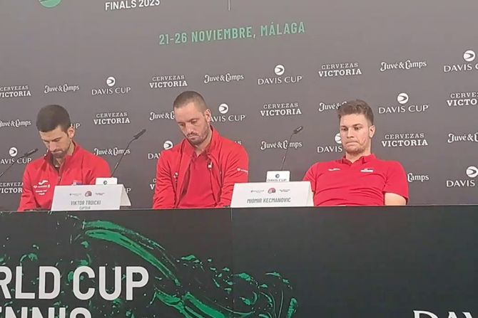 Novak Đoković, Viktor Troicki, Miomir Kecmanović