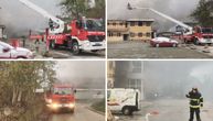 Prve slike i snimci stravičnog požara u Nišu: Dim prekrio sve, vatrogasci se bore sa plamenom