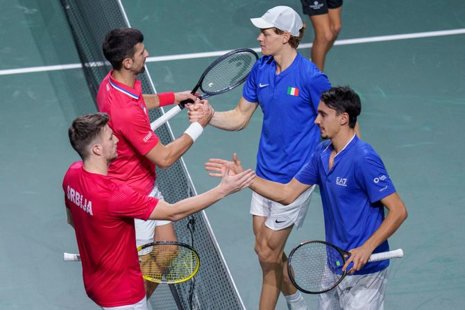 Janik Siner, Novak Đoković Janik Siner, Novak Đoković