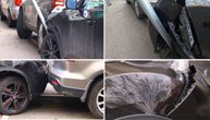Beograđanka zatekla strašan prizor na svom autu: Neko ga je tokom noći udario i nabacio na znak, ovo je šteta
