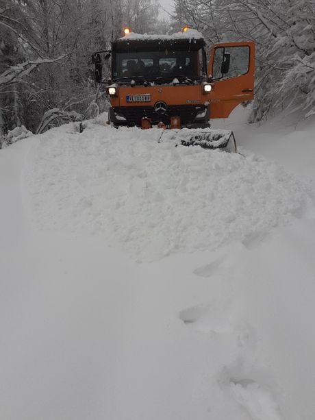 Crna Trava Leskovac sneg  smetovi