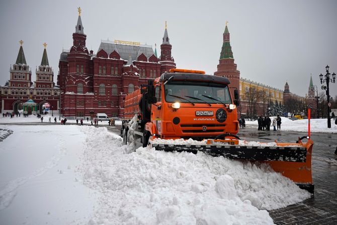 Moskva, sneg, nevreme, mećava