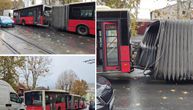 Prve slike prepolovljenog autobusa u Beogradu: Harmonika se izvukla dok je vozio putnike