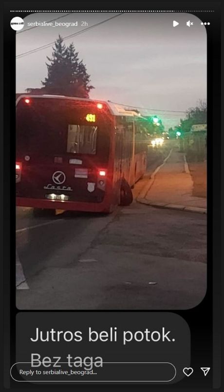 Autobus optao točak