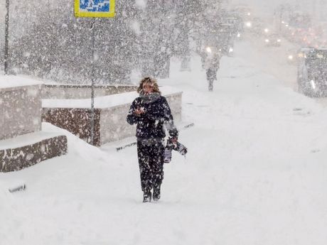 Sneg Moskva Rusija zima