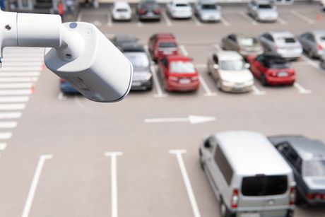 sigurnosna kamera, parking, kola, automobili