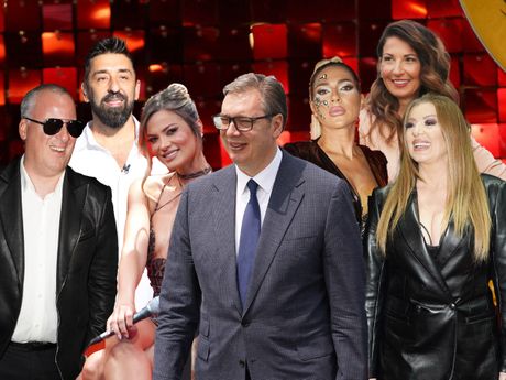 Aleksandar Vučić, Viki, Saša Matić, Milica Pavlović, Jovana Jeremić, Sanja Marinković, Ognjen Amidžić