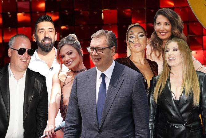 Aleksandar Vučić, Viki, Saša Matić, Milica Pavlović, Jovana Jeremić, Sanja Marinković, Ognjen Amidžić