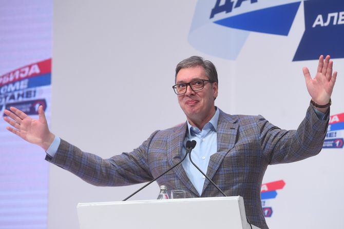 Jagodina SNS Predizborni skup liste Aleksandar Vučić Srbija ne sme da stane