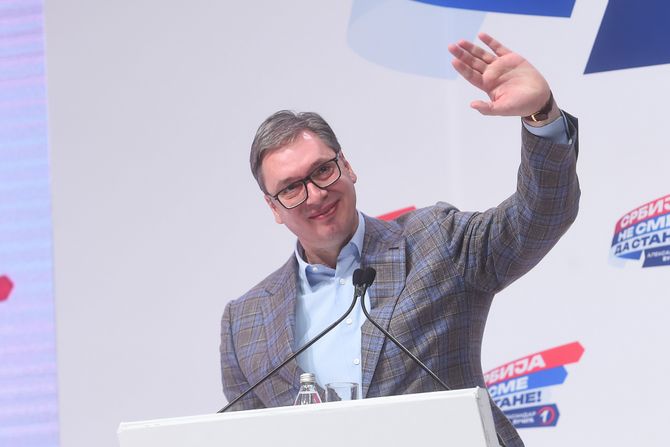 Jagodina SNS Predizborni skup liste Aleksandar Vučić Srbija ne sme da stane