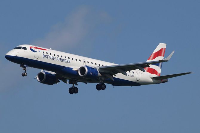 G-LCYK British Airways Embraer 190