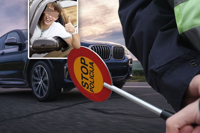 Saobraćaj policija BMV BMW tinejdžer vožnja Saobraćaj policija BMV BMW tinejdžer vožnja