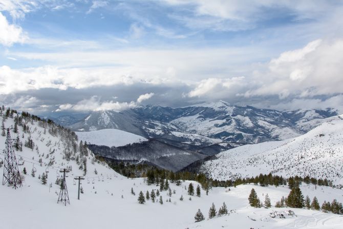 Brezovica planina sneg