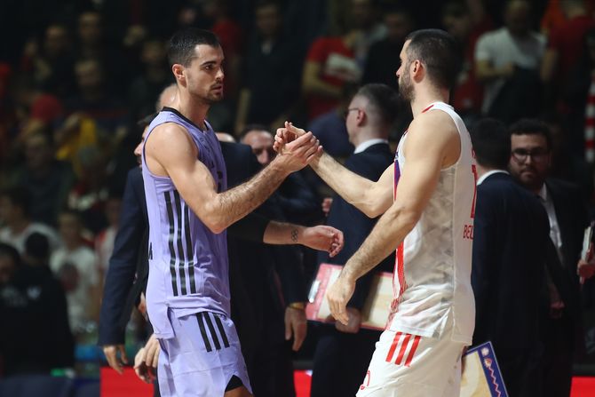 Alberto Abalde i Branko Lazić, KK Crvena zvezda - KK Real Madrid