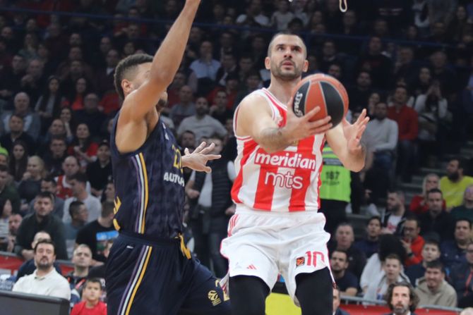 Košarka Evroliga KK Crvena Zvezda KK Real Madrid Košarka Evroliga KK Crvena Zvezda KK Real Madrid