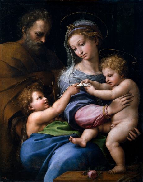 Raffaello Santi - Madonna della Rosa Madona od ruže Raffaello Santi - Madonna della Rosa Madona od ruže