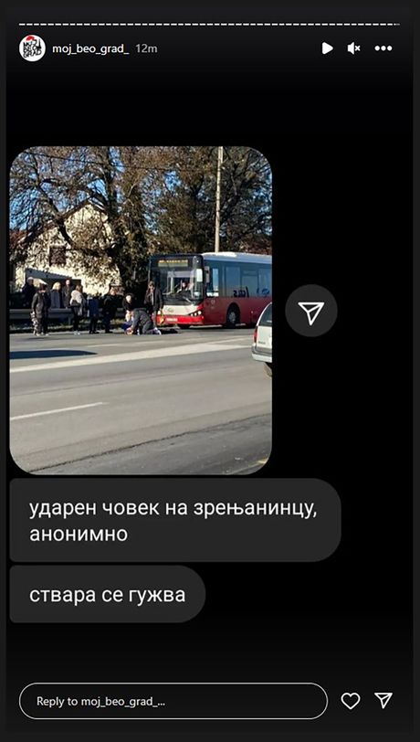 Zrenjaninski put - nesreća