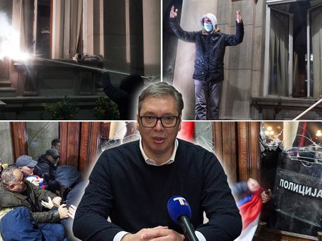 Aleksandar Vučić Protest Srbija protiv nasilja SNP Skupština