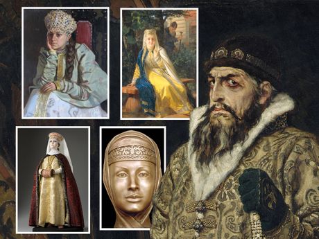 Ivan Grozni i žene, Maria Temryukovna, Anastasia Romanova, Marfa Sobakina, Vasilisa Melentieva