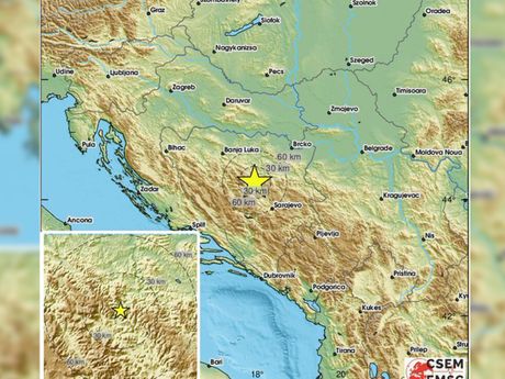 Bosna BIH Zenica Zemljotres